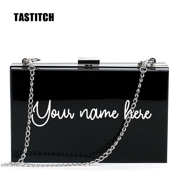 

evening bags personalized acrylic bag name printed clutch customized unique special handbag handmade