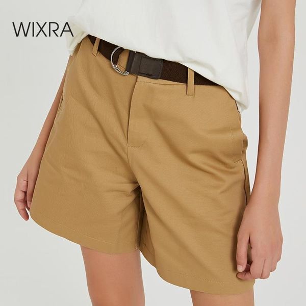 

wixra 2020 new solid casual women's shorts high waist pockets casual summer shorts chic s-xxl ladies bottom, White;black
