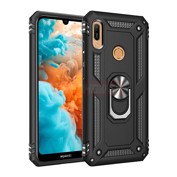 

Роскошный броня металлическое кольцо чехол на для Huawei P30 Pro P Smart 2019 противоударный