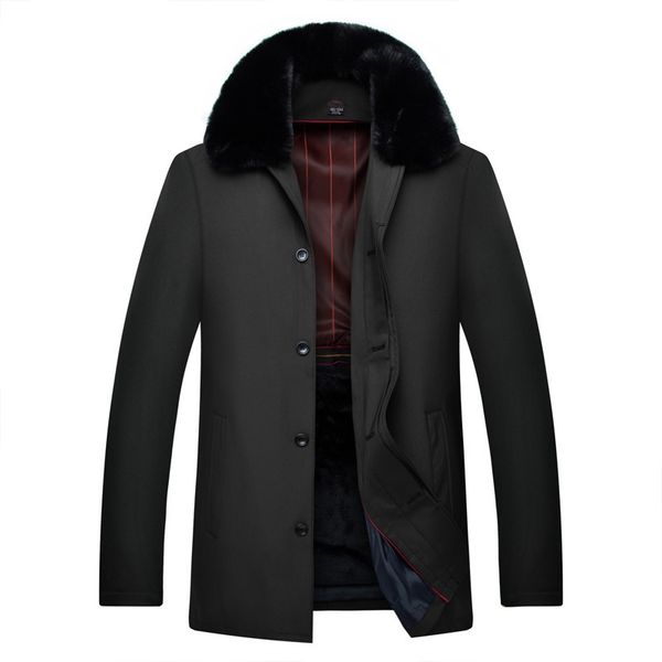 

plus size 10xl 9xl 8xl 7xl waterproof winter jacket men warm 2 in 1 parkas windproof detachable hood winter coat large big size, Black