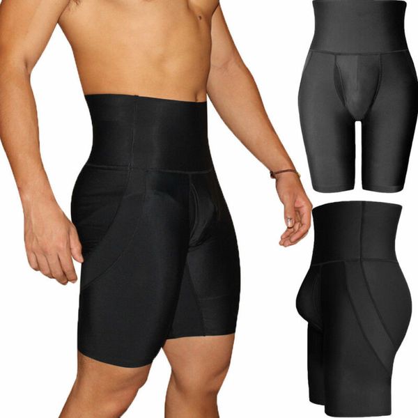 Uomo Butt Lifter Body Shaper Mutandine contenitive Vita alta Riduttore di grasso Intimo Boxer Pancia Dimagrante Addome Corpo Hot Shaper Pantaloncini S-5XL