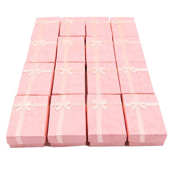 

16pcs paper jewelry gifts boxes for jewelry display-rings, small watches, necklaces, earrings, bracelet gift packaging box (ligh, Pink;blue