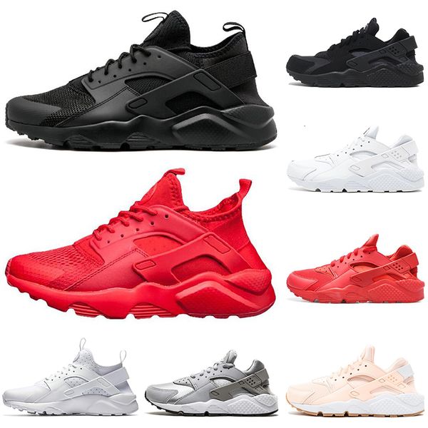 

оптовая huarache run ультра 1,0 4,0 кроссовки мужчины женщины тройной черный белый красный huaraches мужские открытый тренажёры спорт кроссо