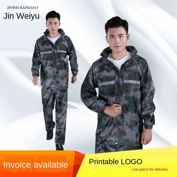 

nflmv suit outdoor labor windproof rainproof oxford camouflage suit outdoor labor windproof rainproof oxford camouflage raincoat adul, Red;brown