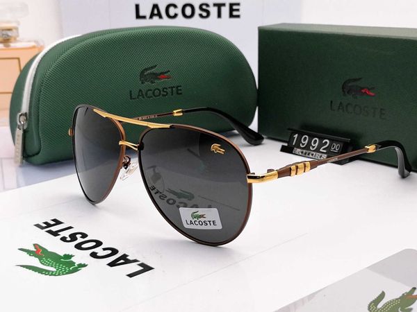 

2020stylish glass lens sunglasses men's and women's metal frames retro glasses flat 5 color lens uv400 test box, White;black