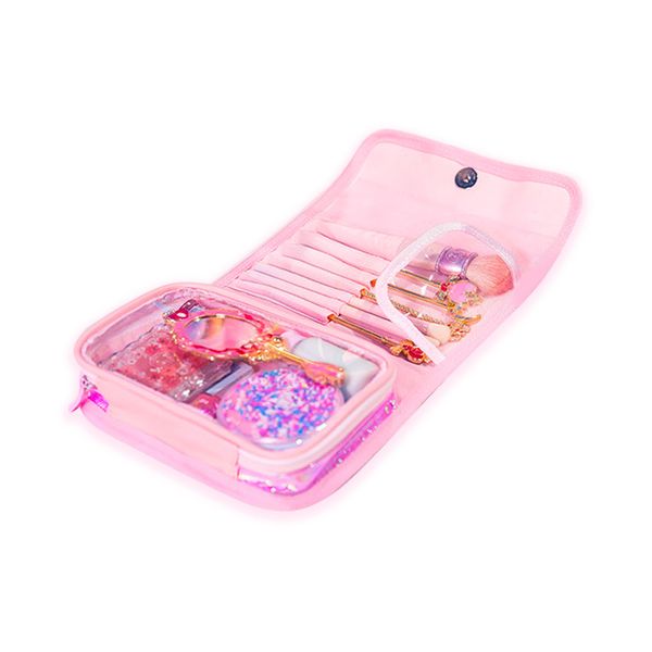 

milkjoy korea girls cosmetics bag fashion pvc make up brush case travel wash toiletry cases storage bag bentoy laser women pouch