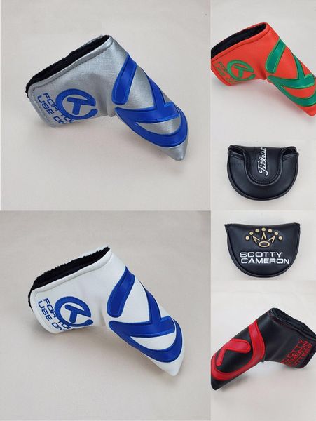 

new golf mallet headcover circle-t pu leather one piece for ing