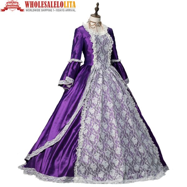 

marie antoinette renaissance christmas caroler dress ball gown steampunk clothing, Black;red