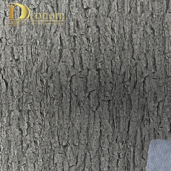 

grey bark textured wallpaper retro rustic tree vertical striped wallcovering for bedroom & living room