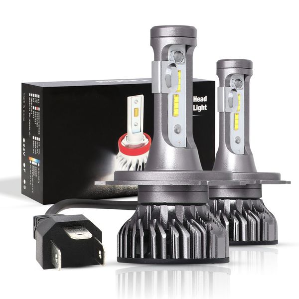 

h4 h7 led headlight bulbs h11 h8 h9 h10 9005 9006 csp chips 24w 5000lm 6000k car led auto headlamp headlights fog light 12v 24v