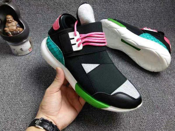 

2019 y-3 suberou qasa racer hight casual shoes sneakers breathable mens and women casual shoes couples y3 shoes size us 5-11 t01, Black