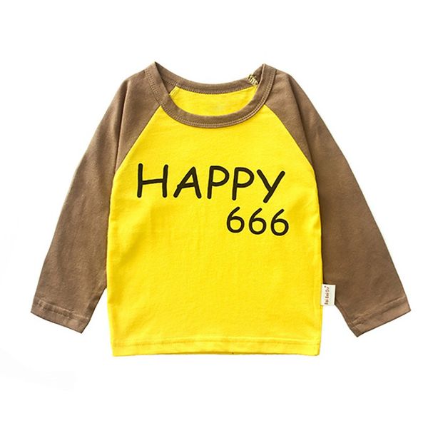 

2019 baby boy одежда футболка с длинным рукавом baby boy футболка 2019 весна осень письмо печати дети мальчики одежда верх, Blue