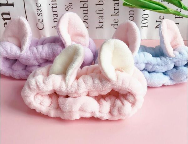 

cat ears hair band cute three-dimensional wash your headband make-up mask hair mask to sell germination decoration fashion, Blue;gray