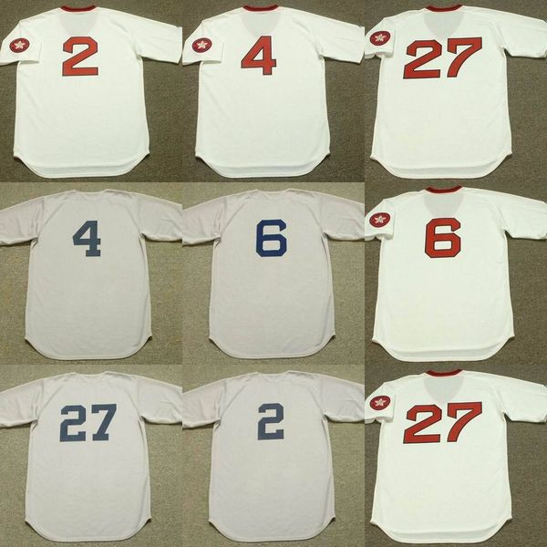 

boston 2 jerry remy 6 rico petrocelli 4 butch hobson 27 carlton fisk baseball jersey stitched, Black