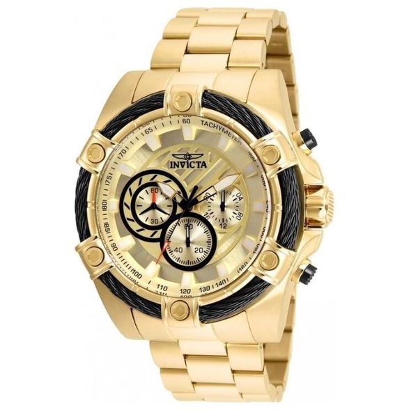 

Высокое качество COSC оригинальный INVICTA бренд циферблата диаметром 52мм Chronograph Luminous