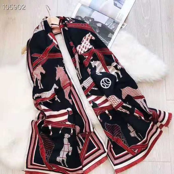 

winter women men fashion casual shawl wrap muffler horse-drawn cart scarf assorted color scarves warm 5 colors, Blue;gray