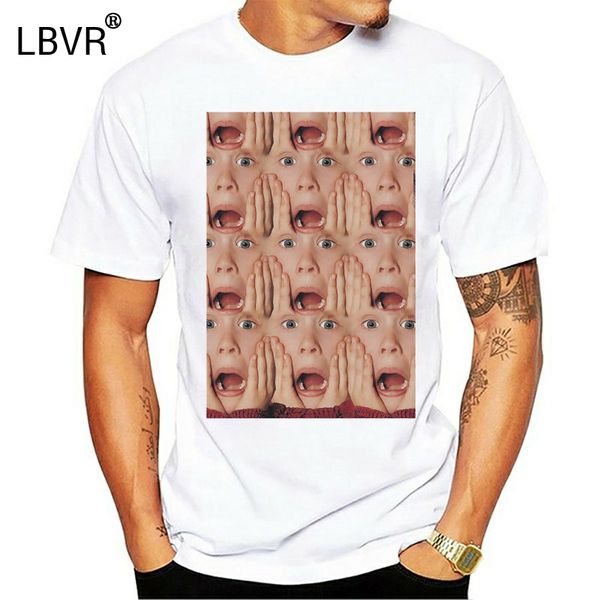 

home alone t shirt design, omfg, macaulay culkin, christmas quality print new summer style cotton tee t-shirt plus size, White;black
