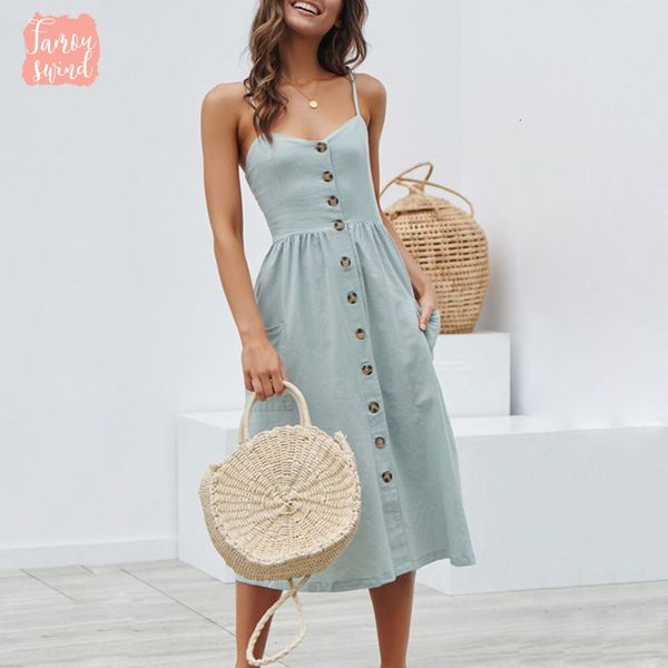 

v neck midi dresses ladies pockets beach summer dress women deep v neck spaghetti strap backless vestidos designer clothes, Black;gray