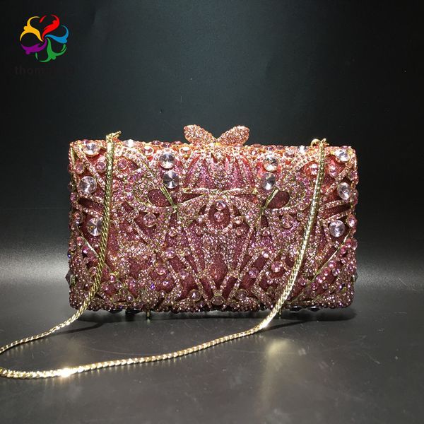 

pink diamonds цвет элегантный сумки кристалл evening clutch люкс 2020 женщины кристалл свадебный кошелек партии мешок