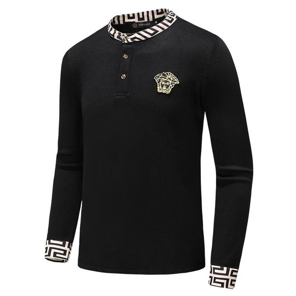 

2019 Новый Последний Дизайнер Осень Зима Мужской Свитер классический Моды Пуловер