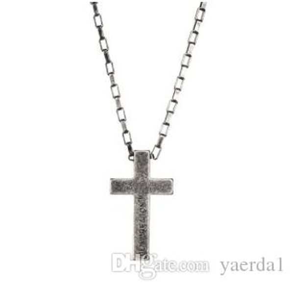 

personality sweater chain trend jewelry titanium steel cross faith power retro silver necklace male and female couple pendant kendra scott