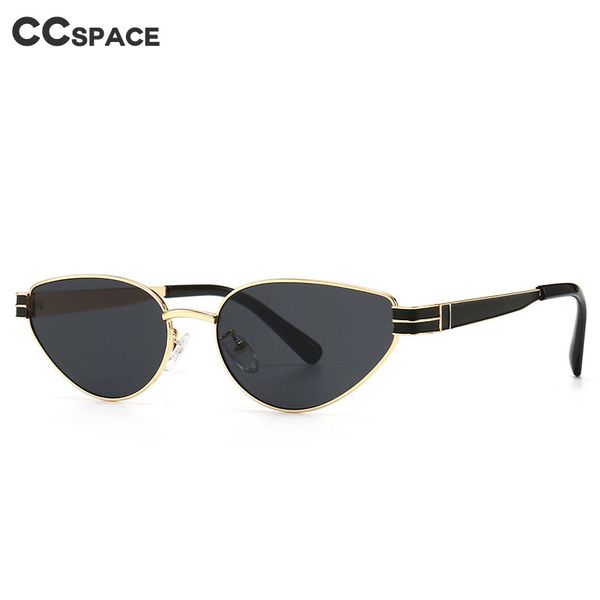 

46396 vintage cat eye metal sunglasses men women fashion shades uv400 vintage glasses, White;black