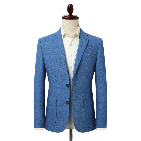

men's suits & blazers brand men blazer coats slim fit business turndown collar office suit blue fashion warm autumn wool coat male, White;black