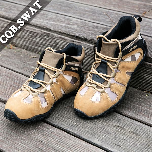 

cqb.swat new field climbing boots tactical combat boots breathable and wearable boot momoking, Black
