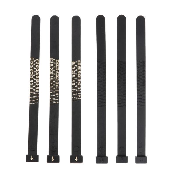 

6 pieces finger band gauge sizer jewelry wrist size measure tool cn