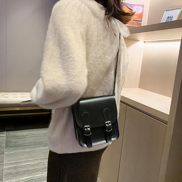 

vintage женские сумки посыльного сплошной цвет кожи большой емкости crossbody сумки мешок плеча женщины застежка сумки