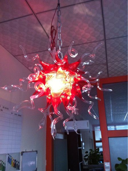 

zhongshan fcatory mouth blown glass chandeliers small size multi color murano glass pendant lights for villa decoraion