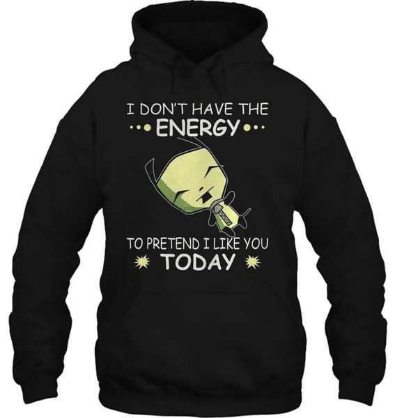 

мужчины балахон смешно новинка greafor захватчик zim вентиляторы прохладный женщины уличная одежда, Black