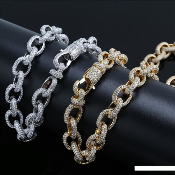 

hip hop ожерелья моды ювелирных изделий класса люкс high grade bling циркон micro асфальтовая 18k позолоченный геометрическая большого разме, Silver