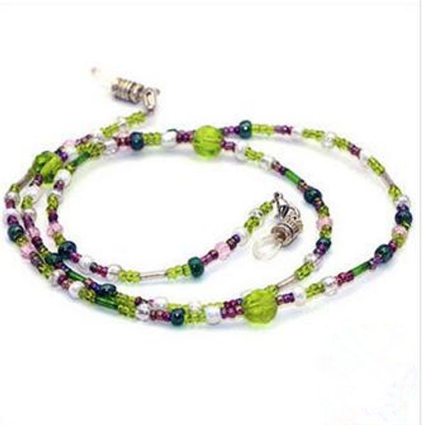 

womens glass beaded eyeglass eyewears sunglasses reading glasses chain cord holder neck strap rope