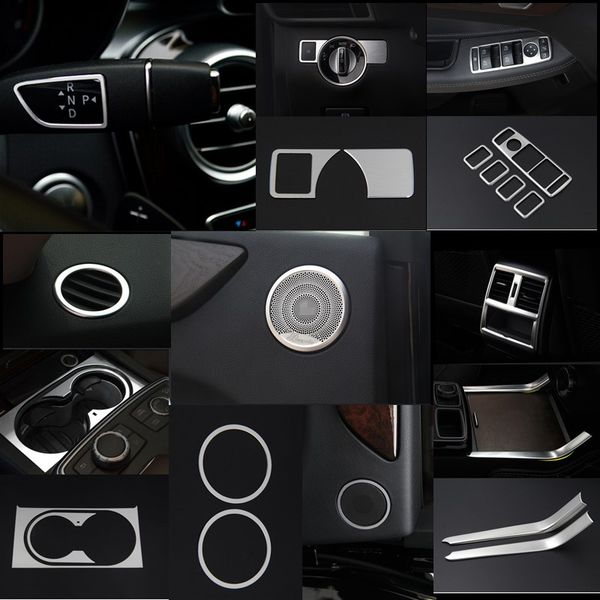 

high-quality aluminum & abs interior trim for ml w166 2012-2015/glx 166 2012-2015/gle 2015-16/gls 2016 car styling