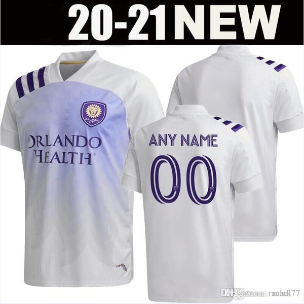 

новый 2020 mls orlando soccer jersey 20 21city nani j. mendez mueller kaka dwyer patiño мужские футбольные рубашки, Black