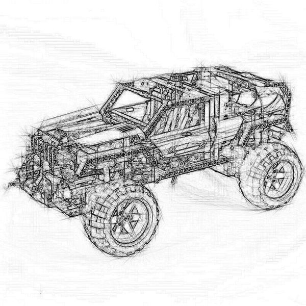 DHL em estoque 20030 Technic Ultimate Series O off-roader compatível 8297 Blocos de construção 1132PCS Funções de poder de motores elétricos