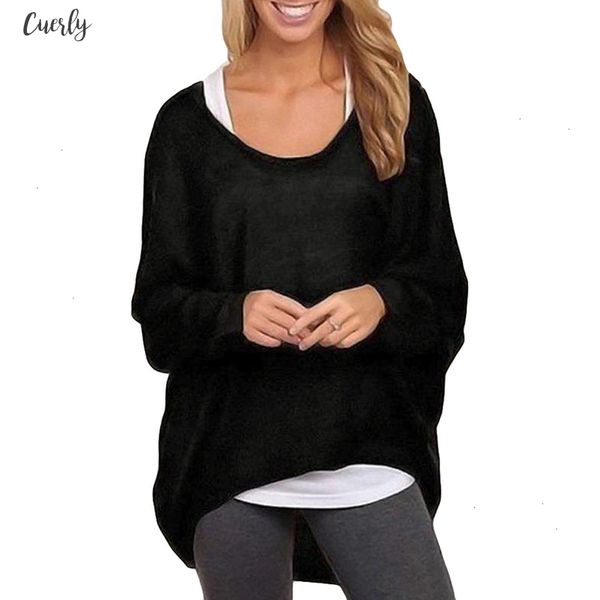 

2020 autumn plus size 3xl 4xl 5xl women t shirt batwing long sleeve tshirt irregular casual female large sizes tunics, White