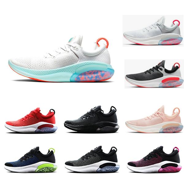 

2020 platinum tint black white joy run knit fk mens ride running shoes racer blue university red cushioning light sports women sneakers