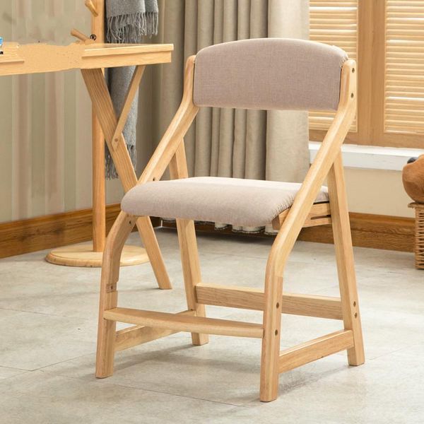 

children's student chair study chair solid wood liftable posture home study desk