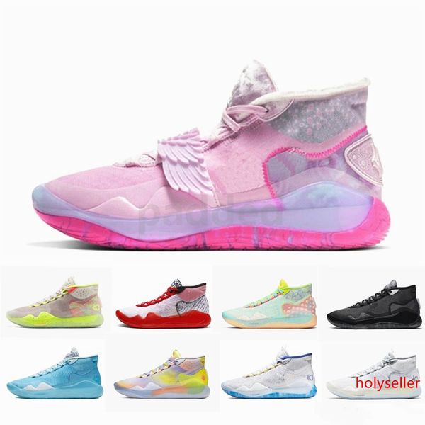 

новый kd 12 what the tety pearl баскетбольная обувь kd12 kevin durant xii мужские кроссовки кроссовки размер 7-12