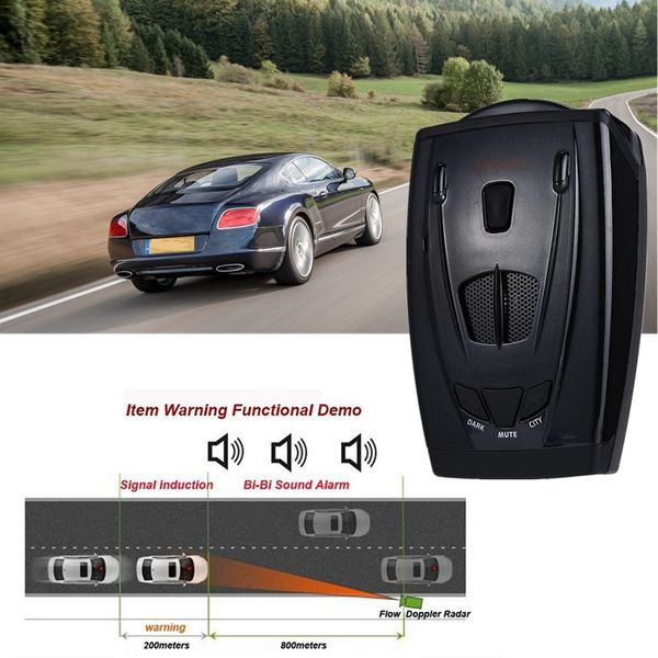 

new russian/english car-detector str535 car laser voice alarm system 5