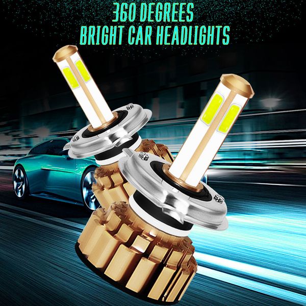 

front lamp h4/hb2/9003 led headlight led fog light safety automobile universal light bulbs car accessories