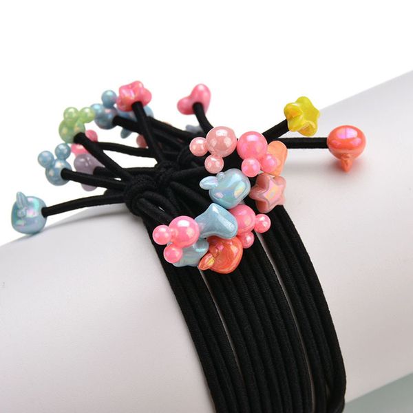 

faded olive small elastic hair ties elastics hair band assorted colors kids girls baby portatori di coda di cavallo popolari sweet07 hmzyo