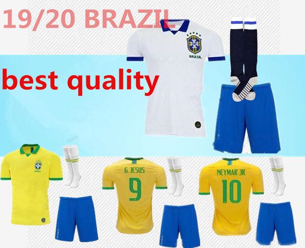 

2019 brazil home kit occer jer ey 19 20 bra il yellow firmino marcelo g je u p coutinho football hirt hort ock