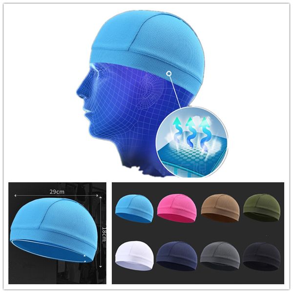 

helmet inner cooling cap motorcycle hat quick dry breathable hat racing sport fitness travel outdoor wild donkey hats caps