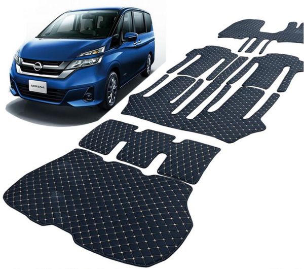 

jioyng 3d luxury slush trunk & floor mats foot pad mat for serena c25 c26 c27 right hand drive 7/8seats 2005-2018