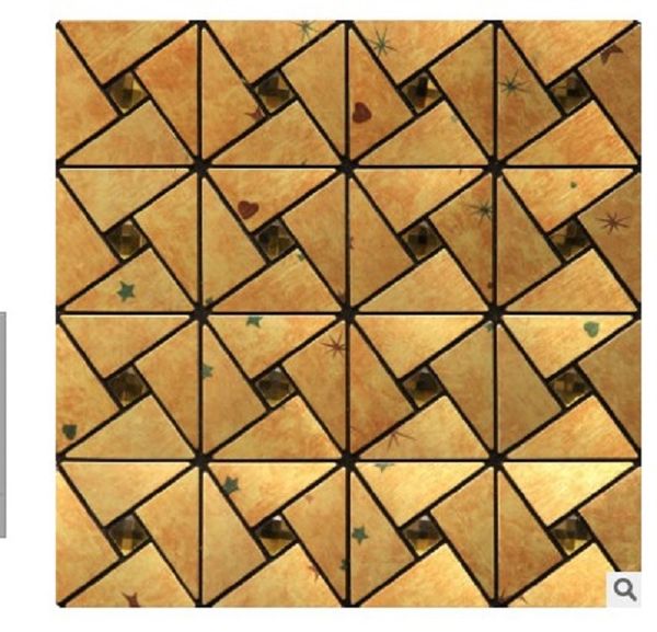 

2020 closely jointed seamless background wall self-adhesive mosaic metal wire drawing wall decoration mosaic glass mosaic d14