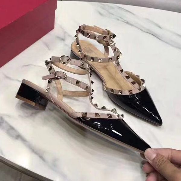 

quality women shoes high heels luxury leather sandals slipper chaussures dress shoes womens trainers sandal air chaussures bag06 031, Black