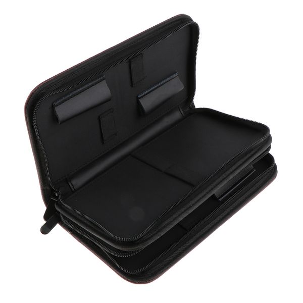

leather 2 layered hair scissors shears hairdressing tool pouch holster case